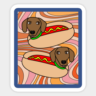 Funny Dachshund Dog Sticker